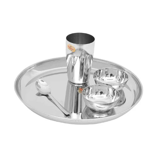 Stainless Steel 5 Piece Set - Serving - Eating Thali Set